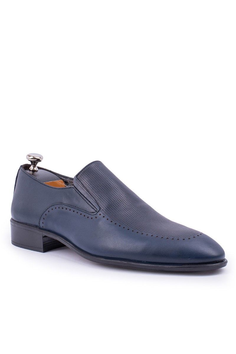 ALEXANDER GARCIA Pantofi formali din piele naturală pentru bărbați - Albastru închis 20230321171