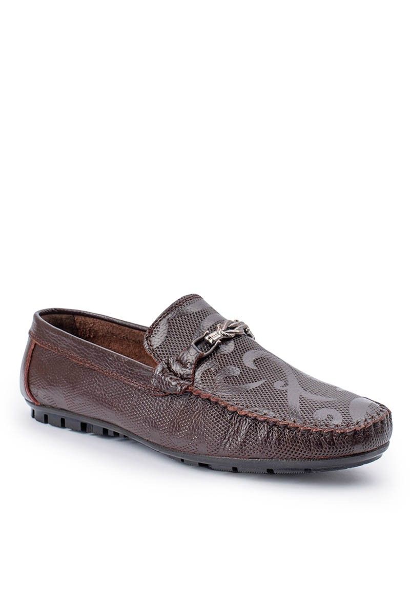 ALEXANDER GARCIA Men's Genuine Leather Loafers - Dark Brown 20230321111