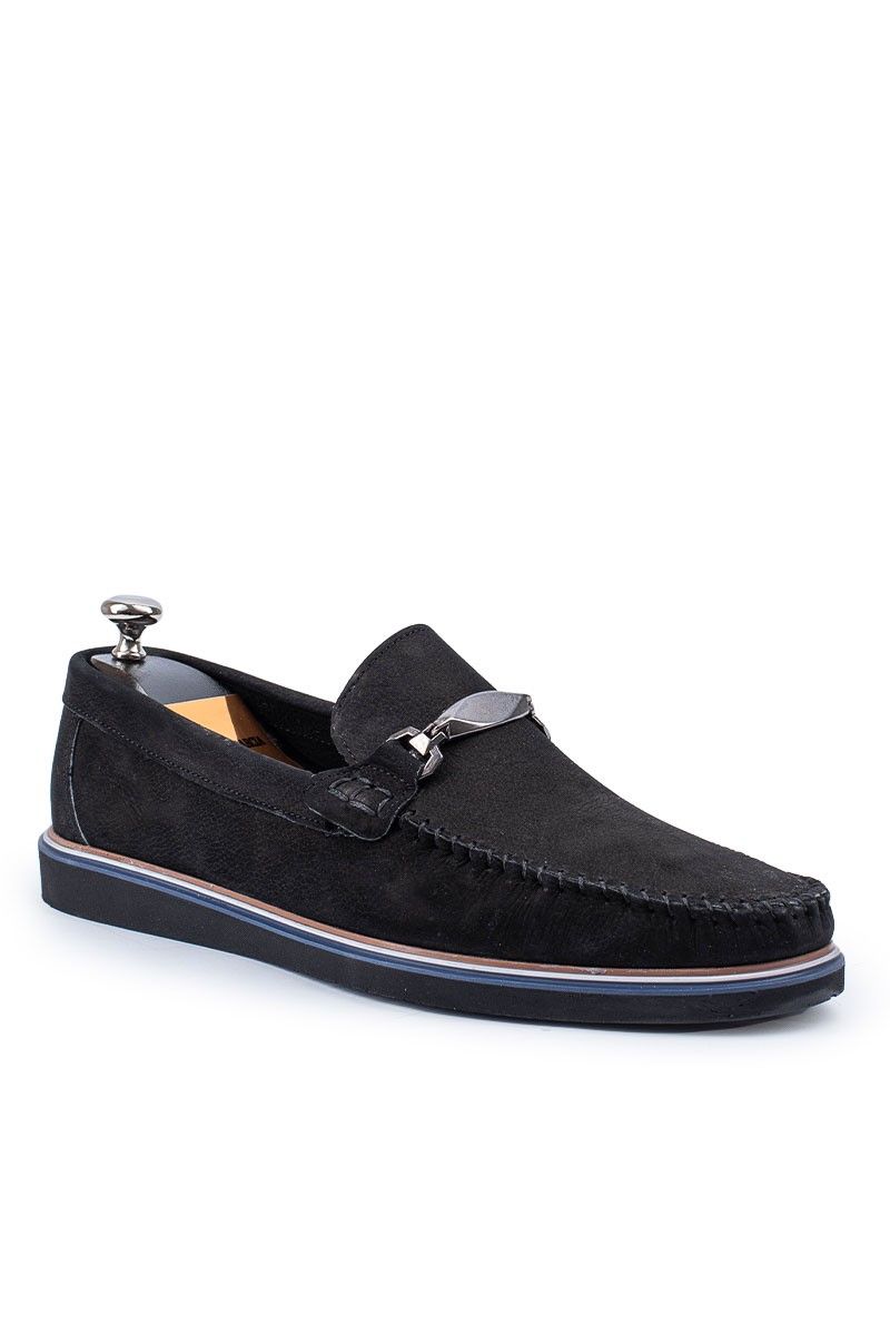 ALEXANDER GARCIA Men's Natural Nubuck Shoes - Black 20230321077
