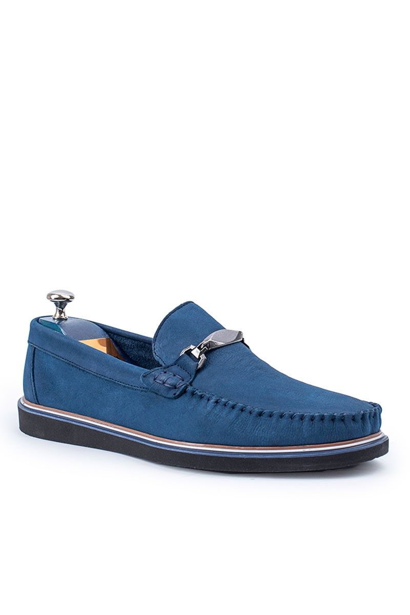 ALEXANDER GARCIA Men's Natural Nubuck Shoes - Blue 20230321076