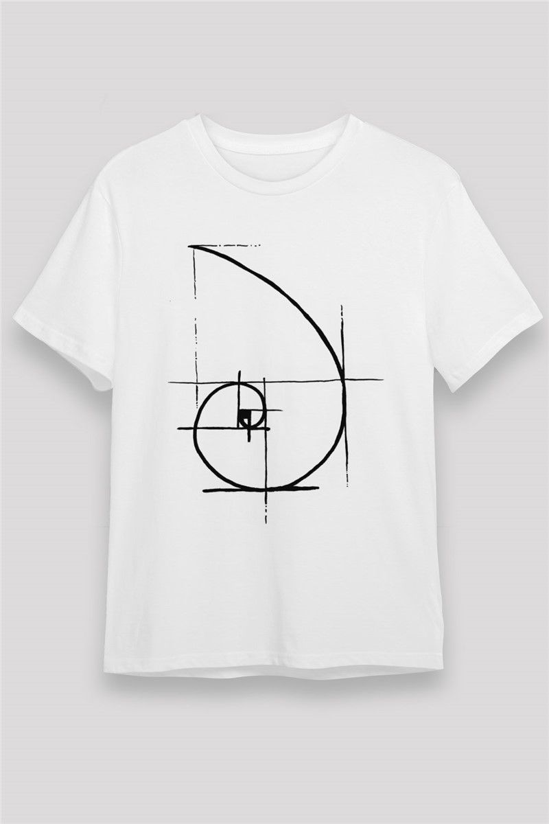 Unisex Print T-Shirt - White #375718