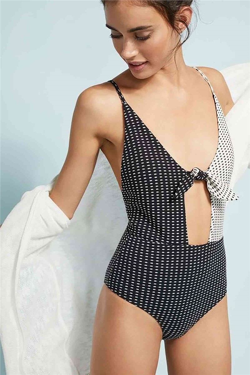 Whole swimsuit - Black and white # 310170