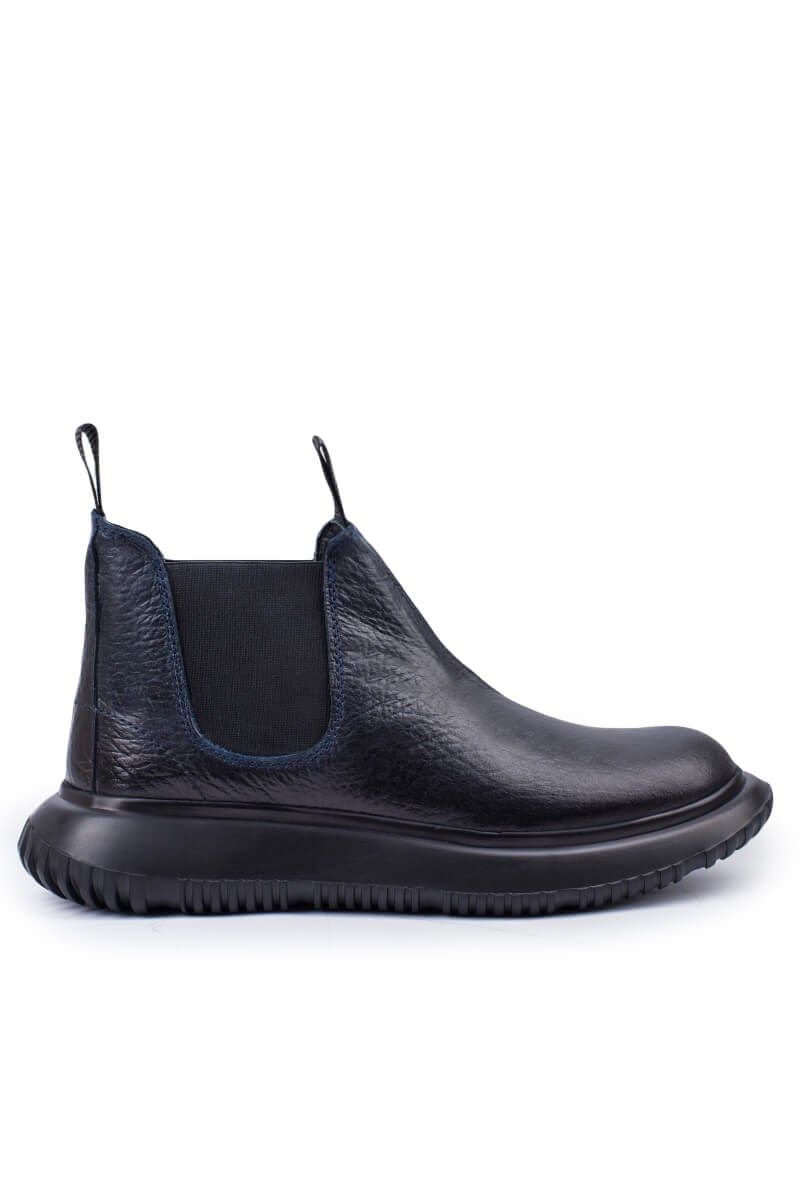 Antonio Garcia Men's leather boots - Navy Blue 20210835639