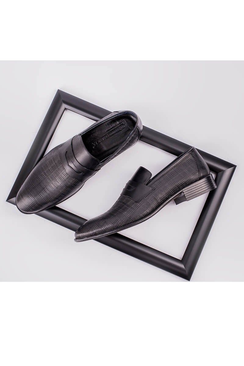 ANTONIO GARCIA Men's leather elegant shoes - Black 202108355578