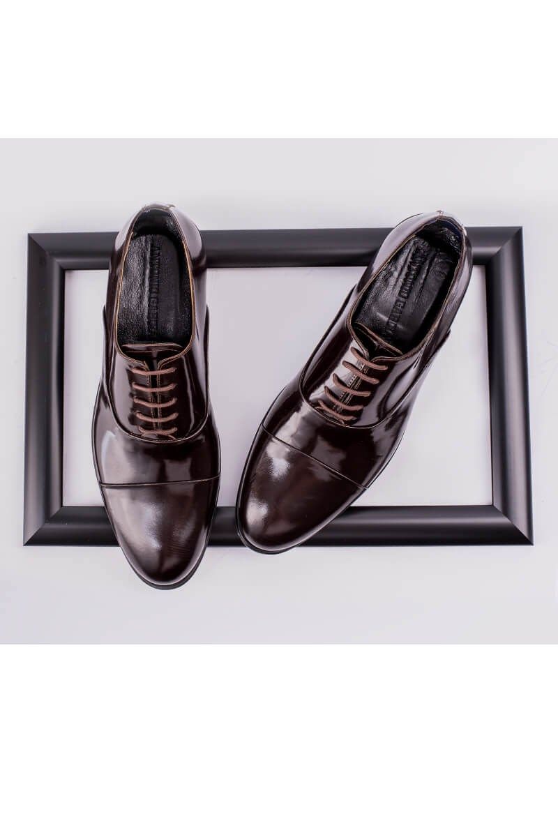 ANTONIO GARCIA Men's leather elegant shoes - Black 202108355584