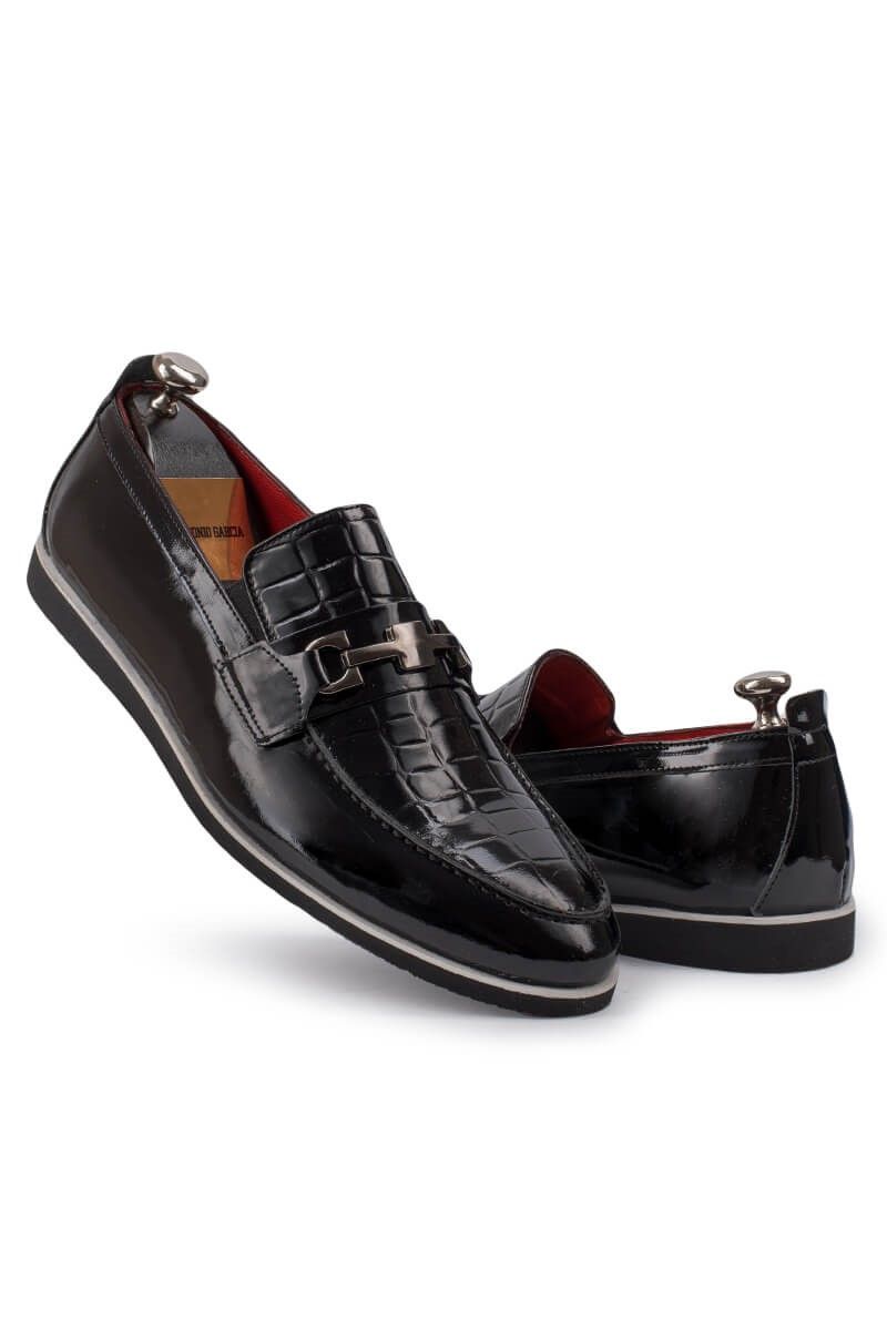 ANTONIO GARCIA Men's leather elegant shoes - Black 202108355589