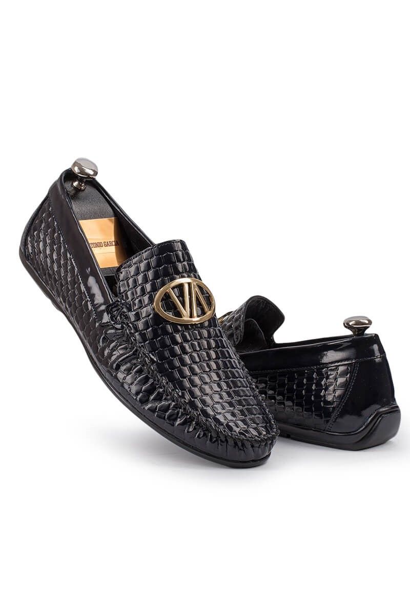 ANTONIO GARCIA Men's leather elegant shoes - Black 202108355595