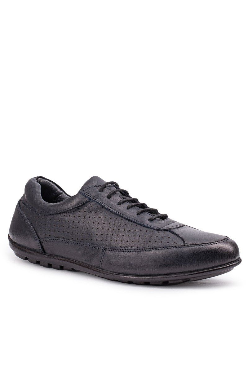 ANTONIO GARCIA Men's Leather Shoes - Dark Blue 202108355670