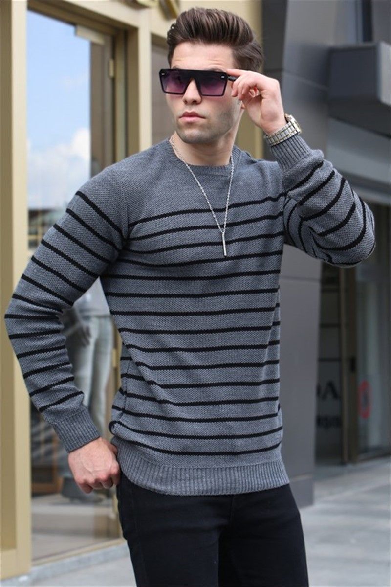 Muški pulover 5992 - antracit #358415