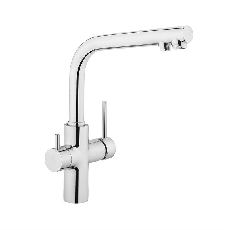 Artema Split Dual Flow Kitchen Sink Faucet - Chrome #337267