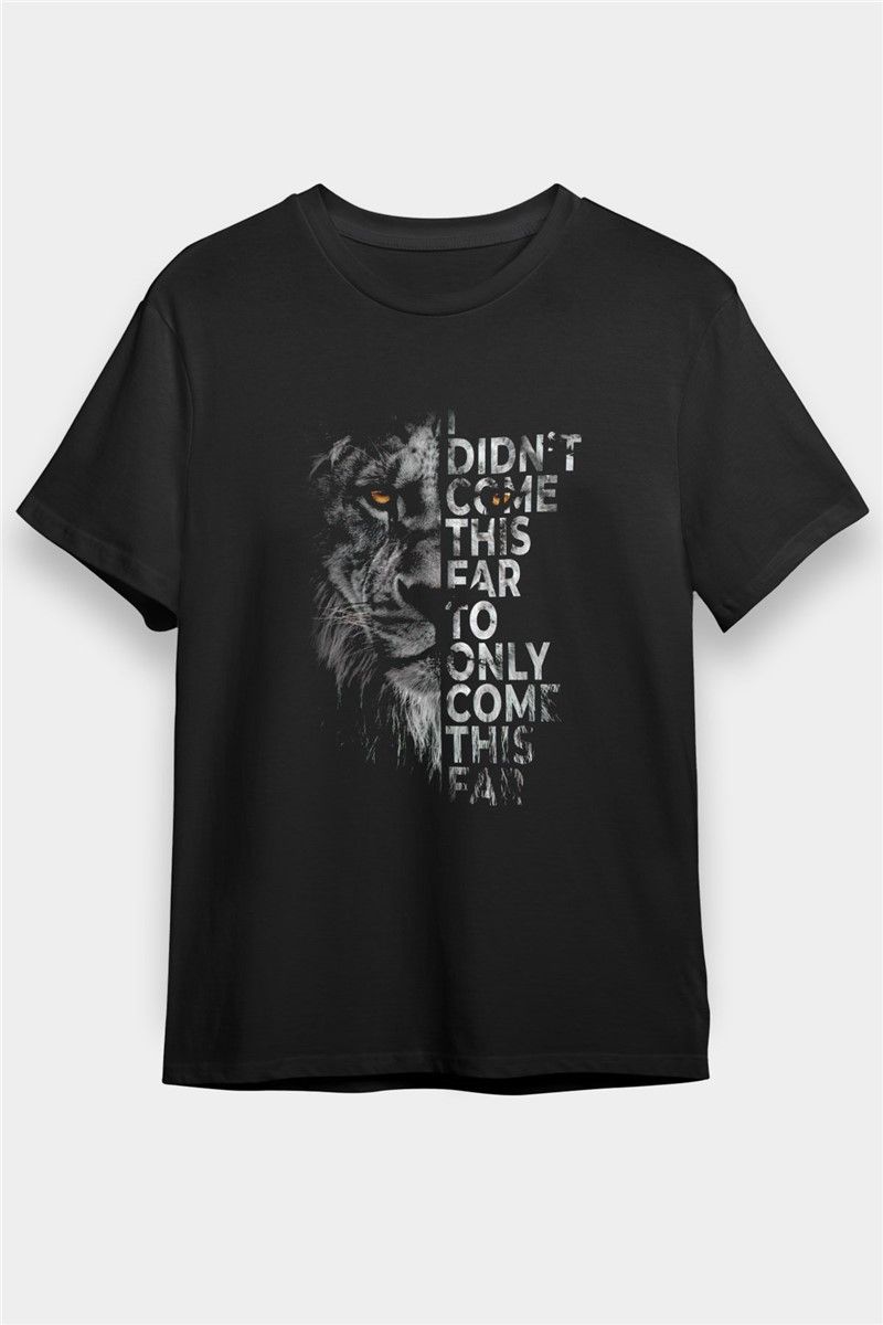 Unisex Print T-Shirt - Black #375323