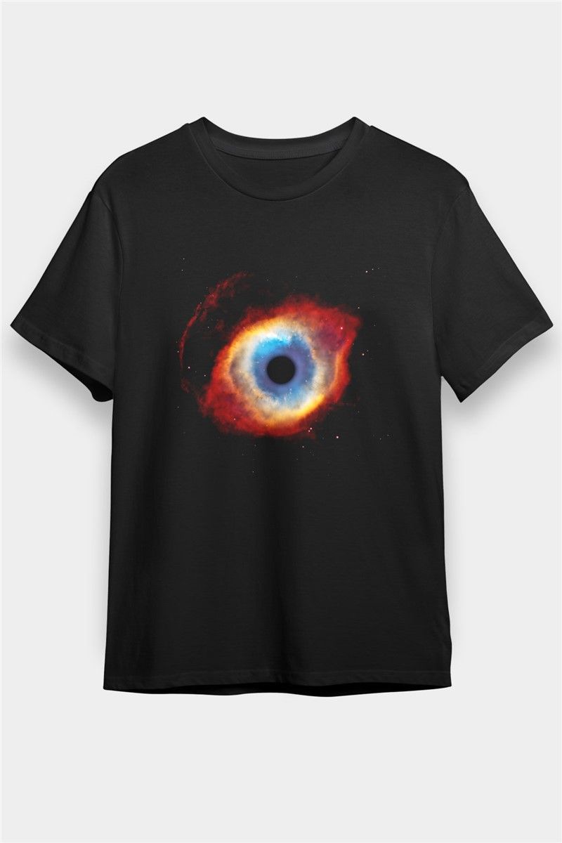 Unisex Print T-Shirt - Black #372535