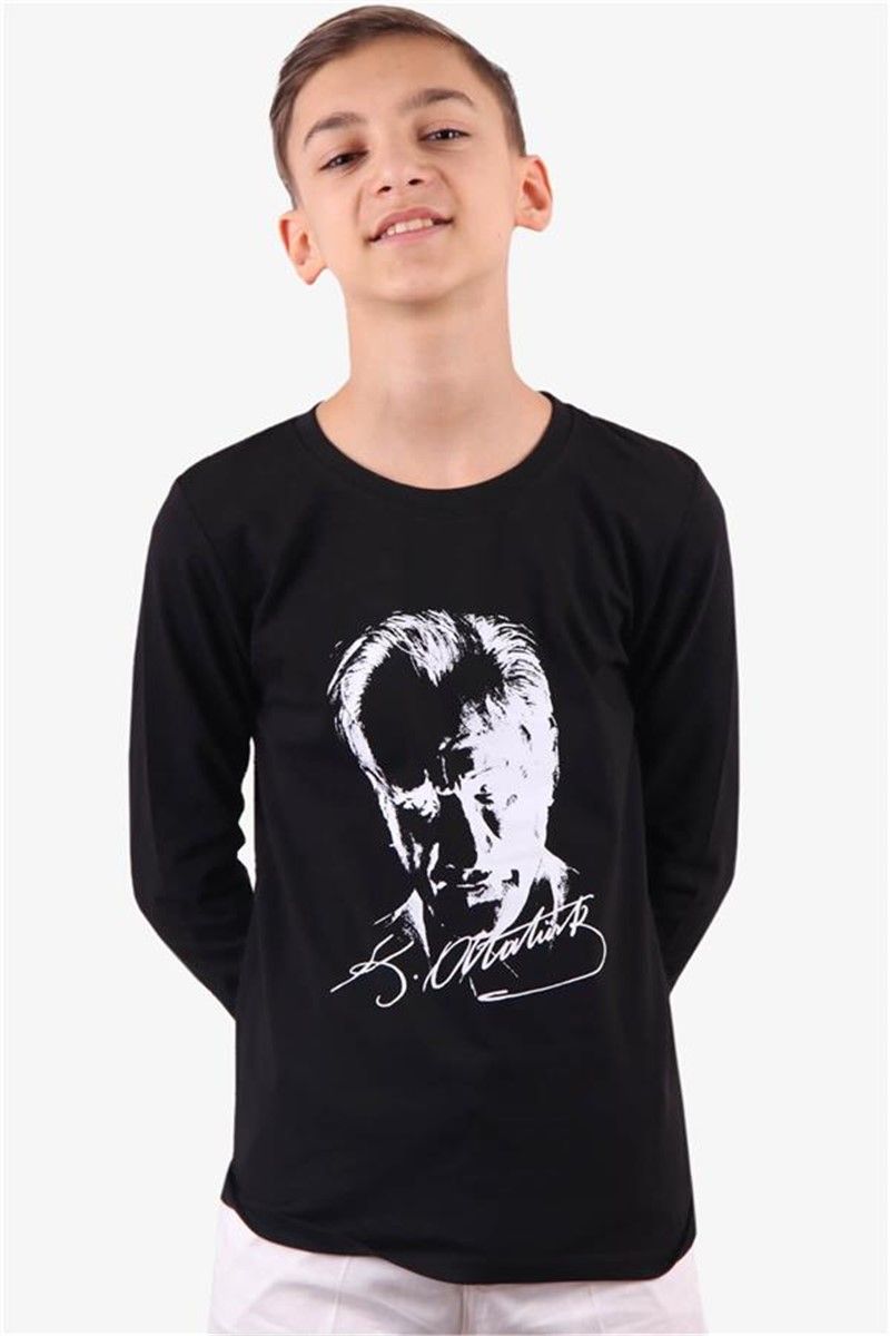 Children's Long Sleeve T-Shirt - Black #378526
