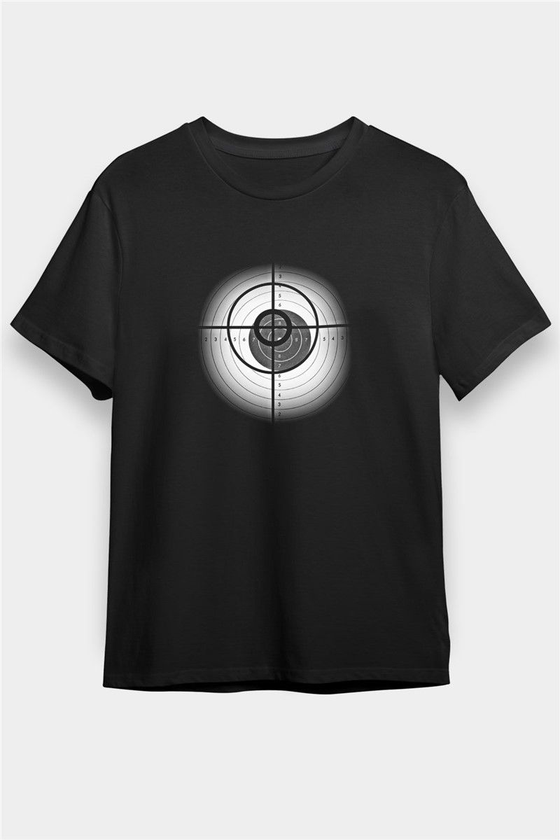 Unisex Print T-Shirt - Black #377506