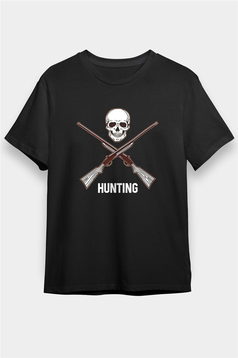 Unisex Print T-Shirt - Black #377523