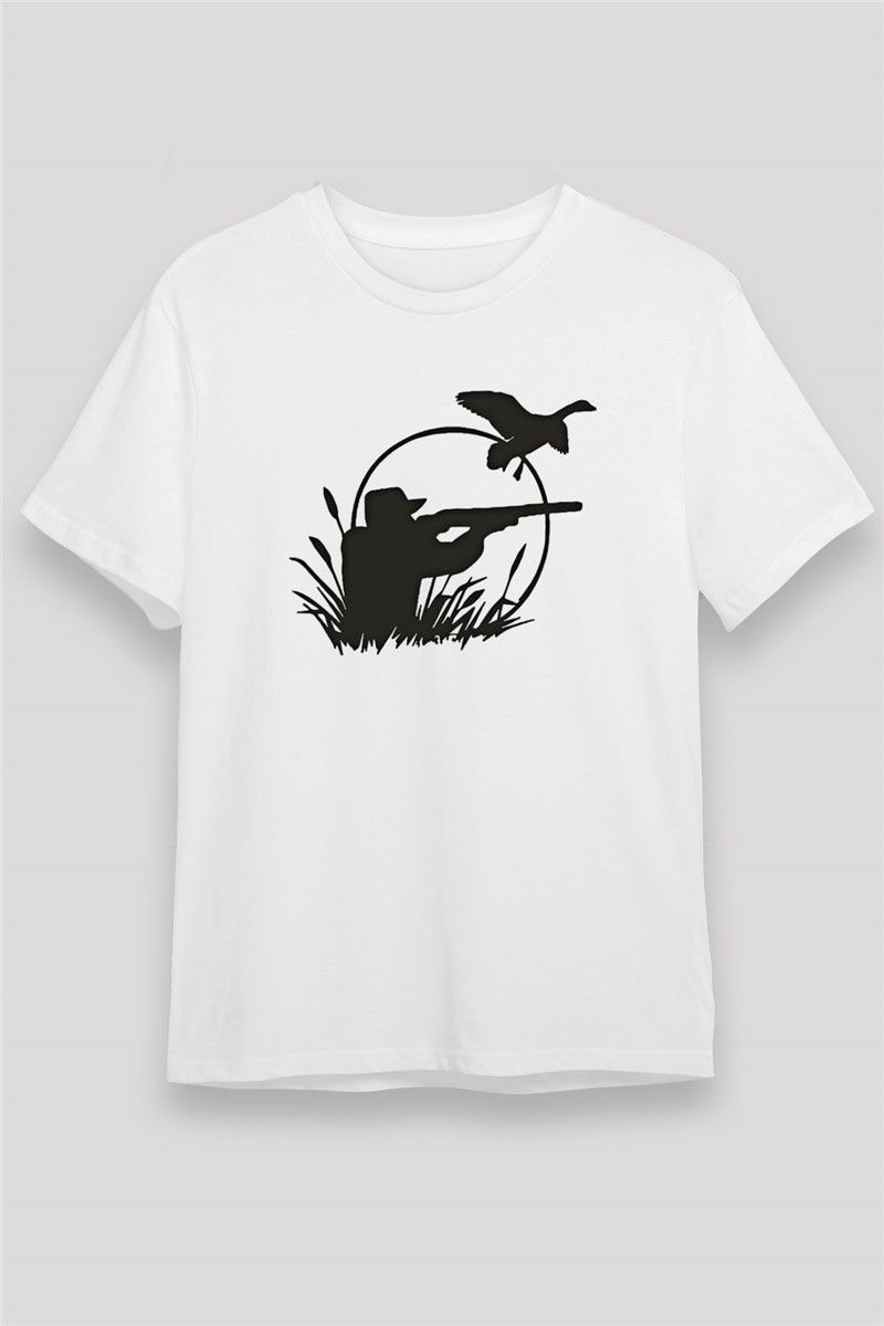 Unisex majica s printom - Bijela #376888