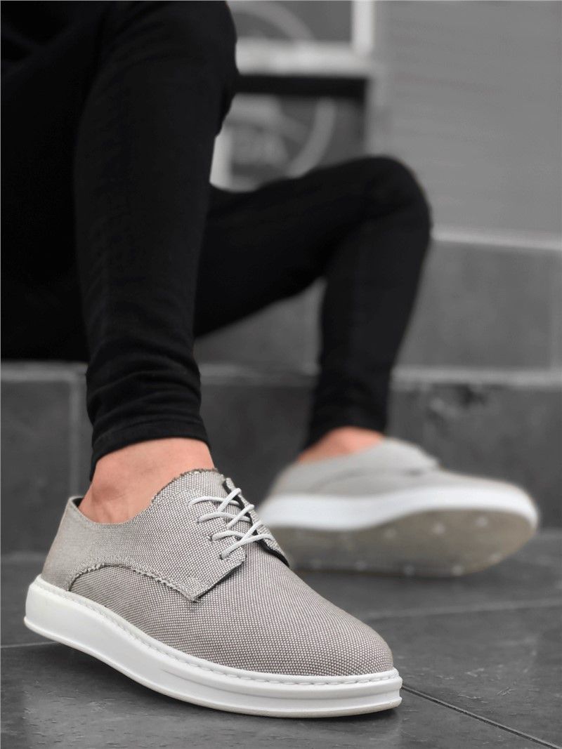 Men's casual textile shoes BA0003 - Gray #322006