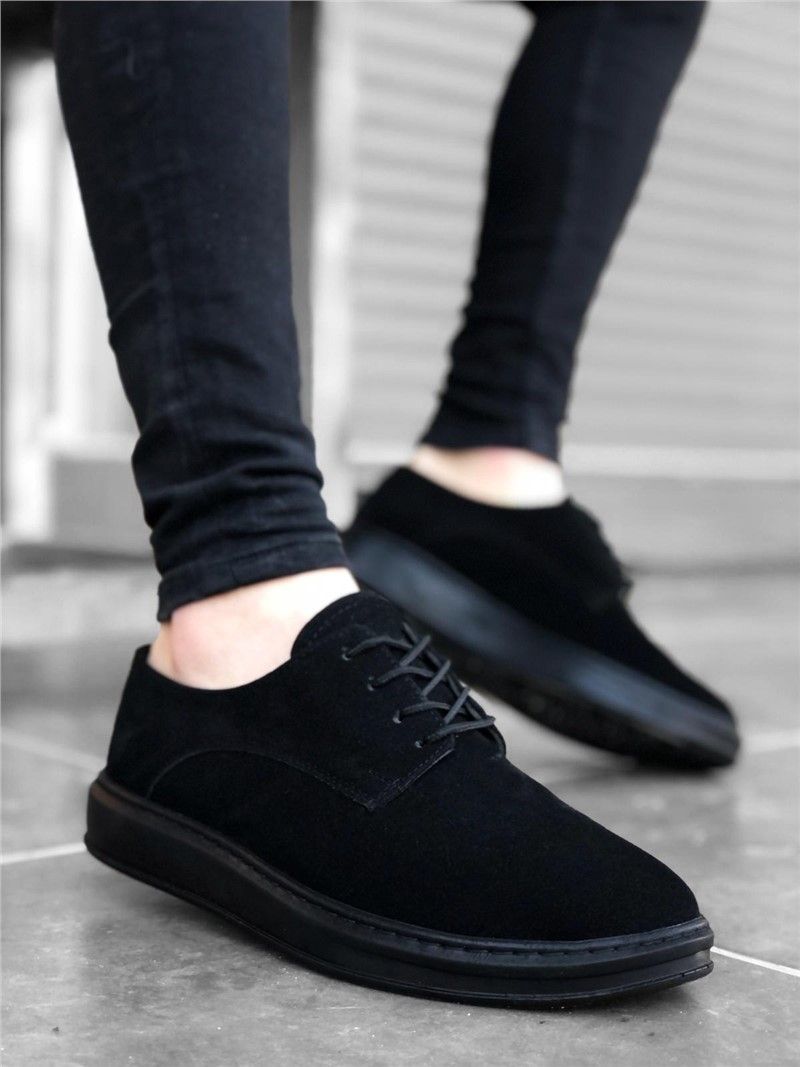 Men's casual suede shoes BA0003 - Black #322016