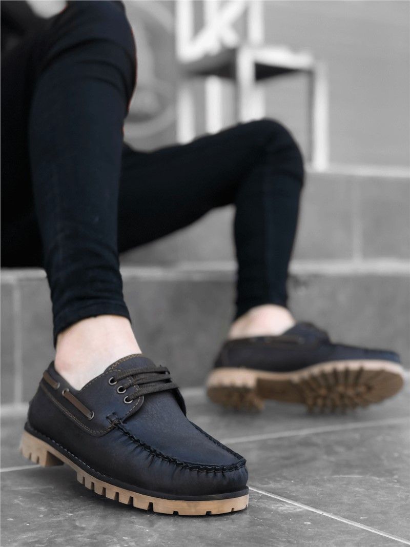 Men's classic shoes BA0037 - Dark brown #322105