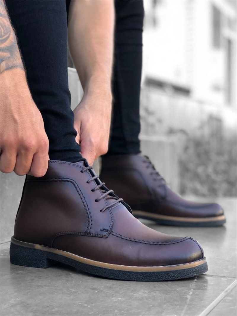 Men's casual boots BA0048 - Brown #322133