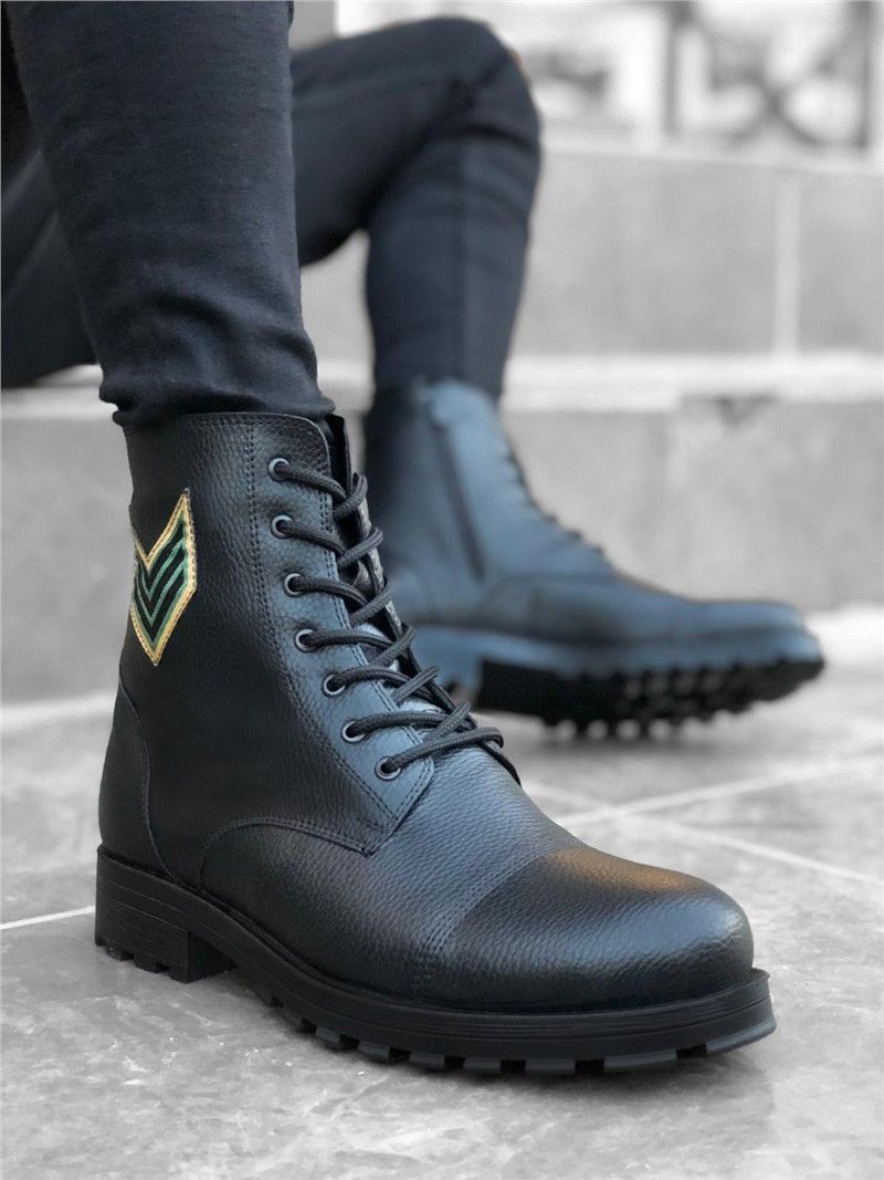 Men's sports boots BA0053 - Black #322142