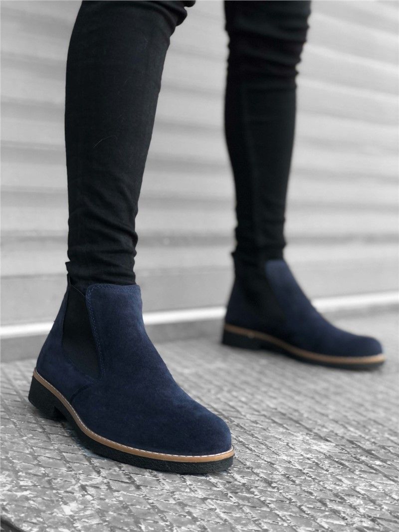 Men's boots BA0058 - Dark blue #322154