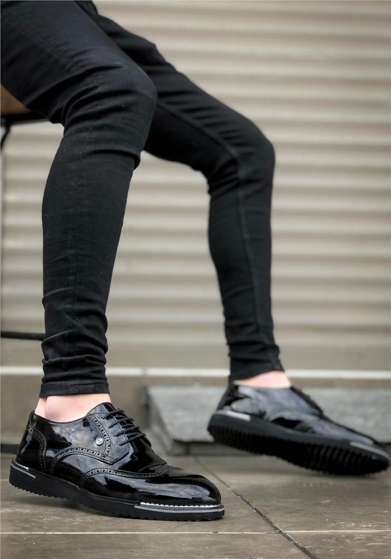 Men's casual shoes BA0197 - Black #328637