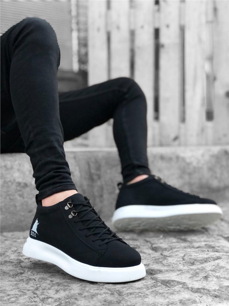 Men's Lace Up Sports Shoes BA0220 - Black #364021
