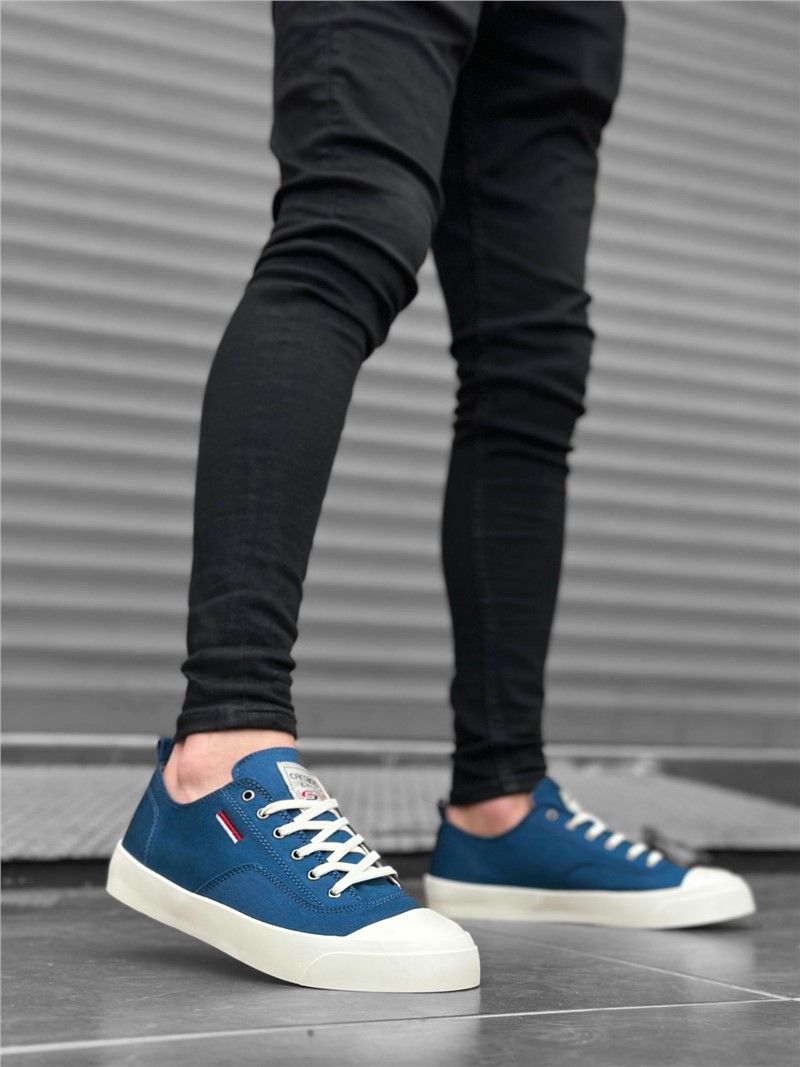Férfi textil cipő BA0223 - kék #382090