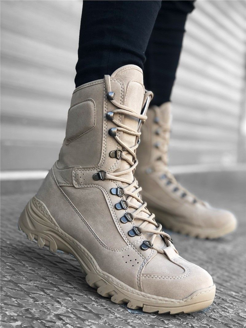 Men's casual boots BA0605 - Beige #323544