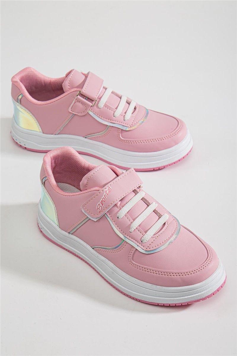 Scarpe Sportive per Bambini con Chiusura in Velcro - Rosa #366104