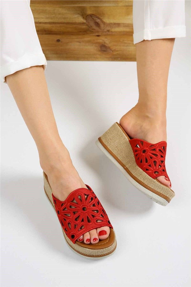 Modatrend Women's Sandals - Red #297296