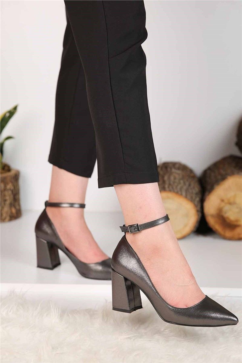 Modatrend Women's Heels - Metallic Grey #296227