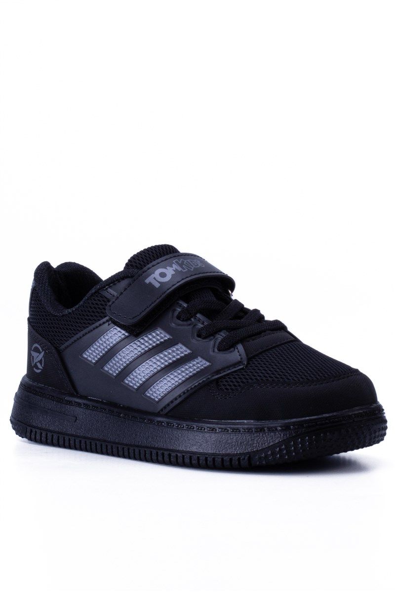 Детски спортни обувки T103 - Черни с Опушеносив #394282
