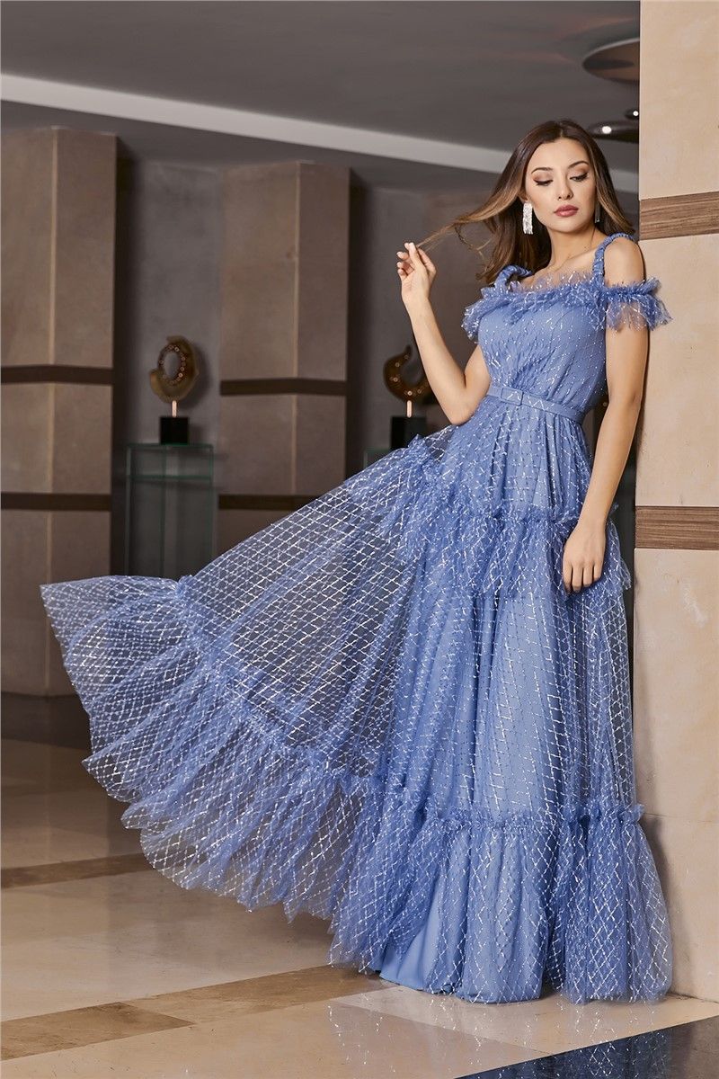 Ashley Lauren 11597 Long Prom Dress Strapless Glitter Tulle Ball Gown –  Glass Slipper Formals