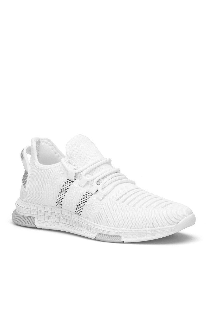 Adidași unisex - Alb cu gri 300005
