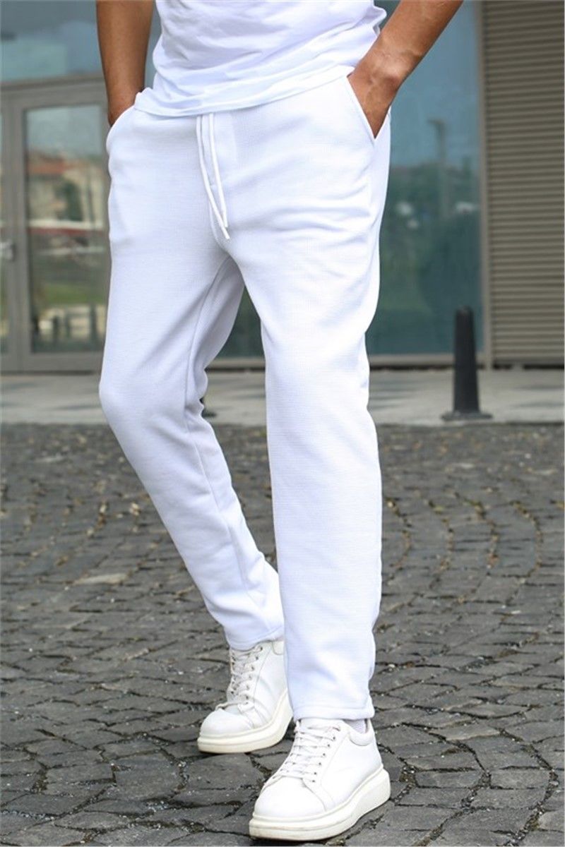 Muške sportske hlače 5480 - bijele #359059