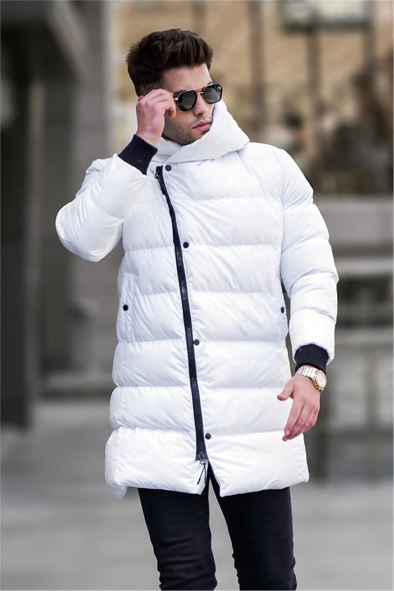 Muška jakna s kapuljačom 5743 - bijela #358659