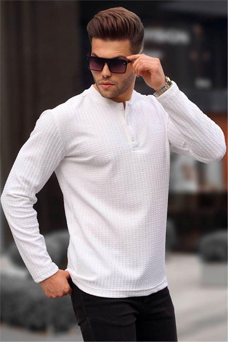 Muški džemper 6007 - bijeli #358666