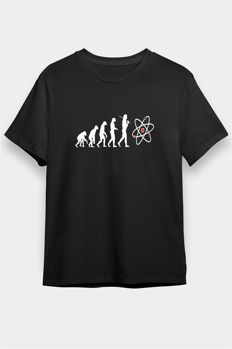 Unisex Print T-Shirt - Black #378053