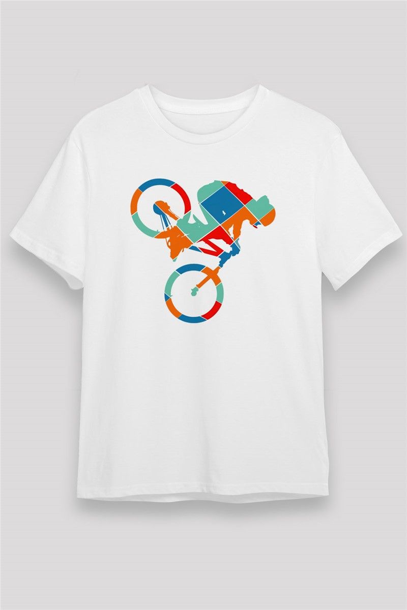 Unisex majica s printom - Bijela #372123