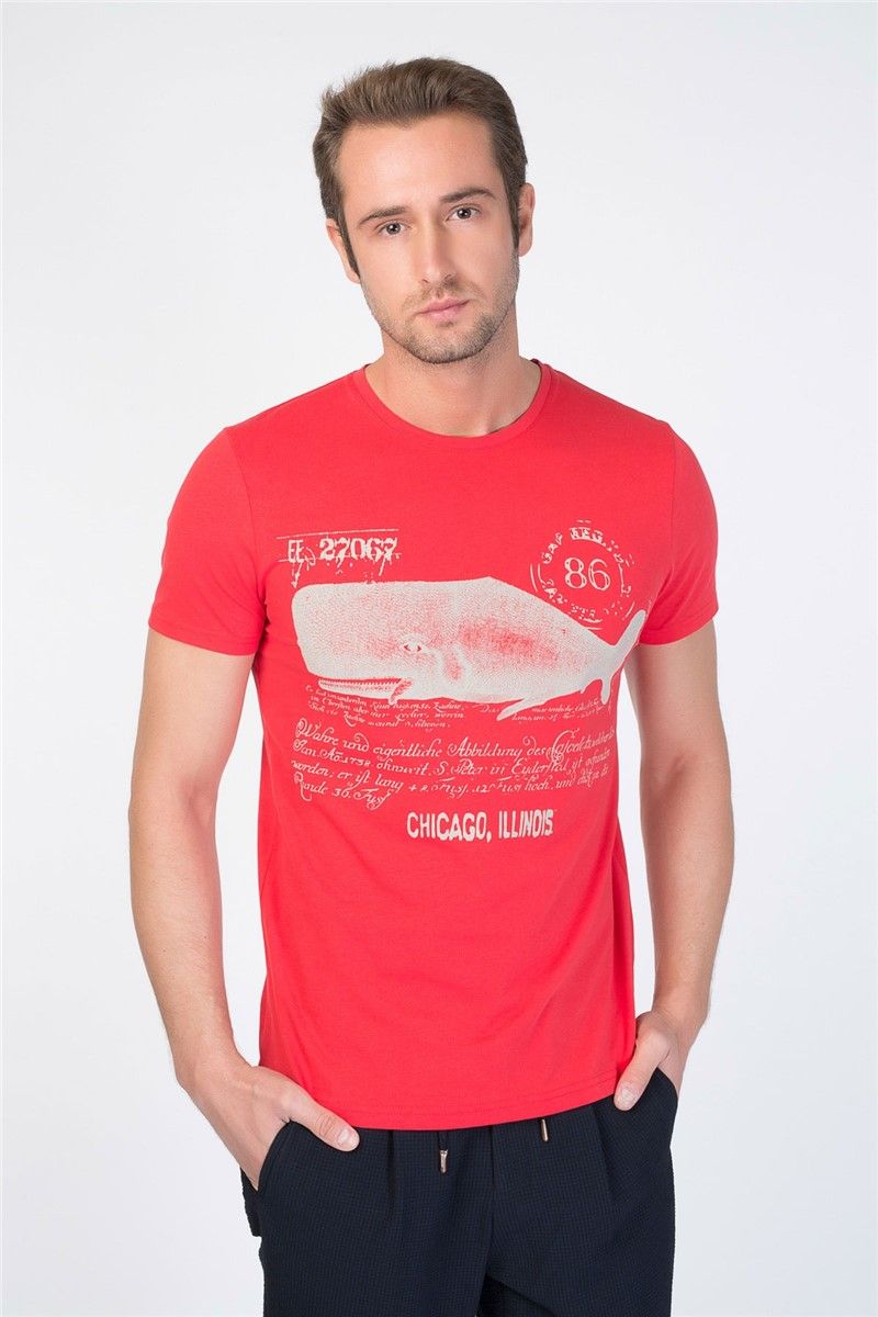 T-shirt da uomo - Rosso #268750