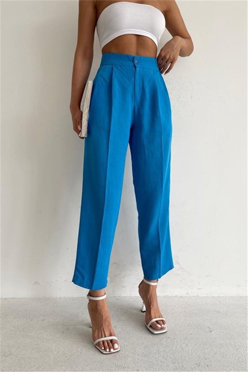 Women's High Waist Pants MG1554 - Light Blue #358016