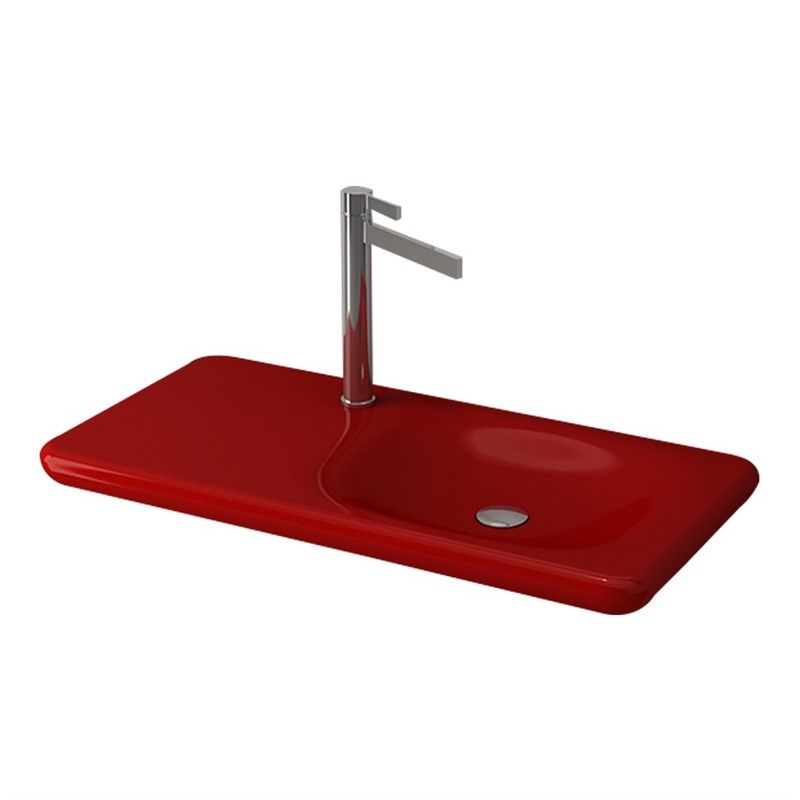 Bocchi Fenice Bathroom Sink 90 cm - Red #335501