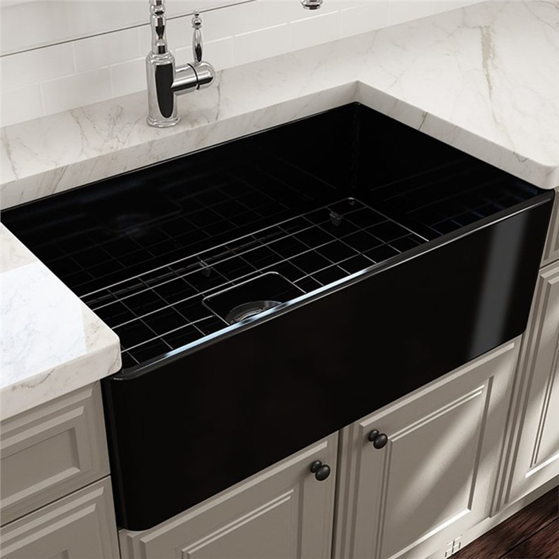 Bocchi Lavello Кухненска мивка 76 см - Черна #336417