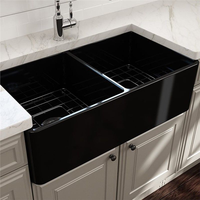 Bocchi Lavello Kitchen Sink 85 cm - Gloss Black #336421