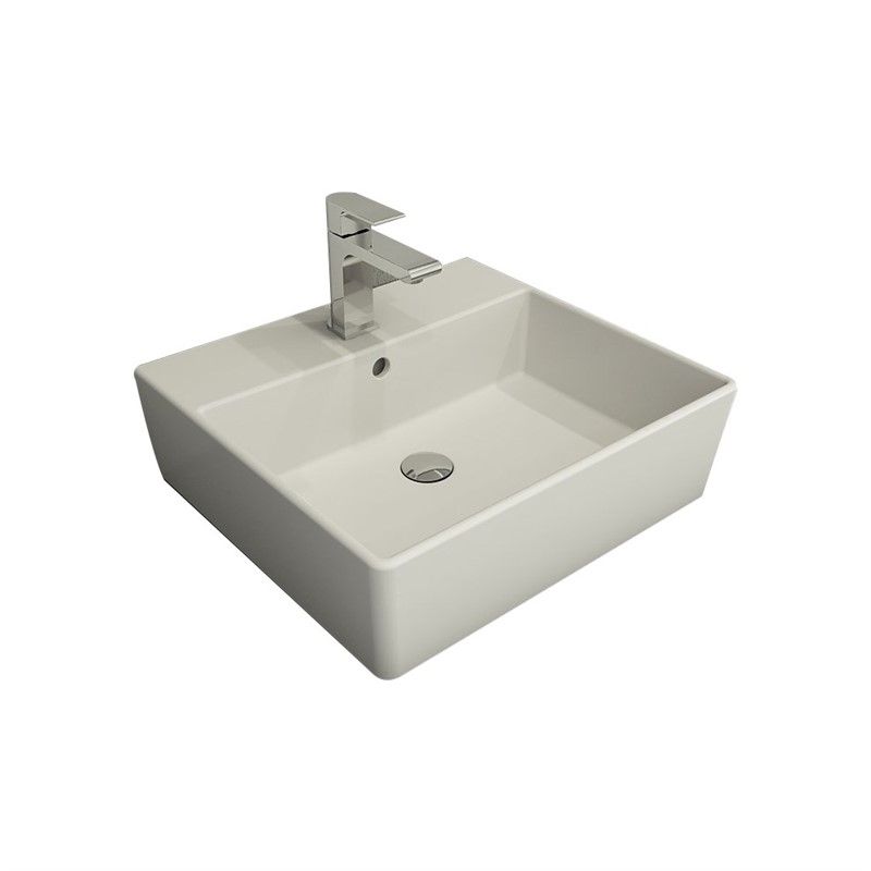Bocchi Milano Countertop Washbasin 50cm - Matt White #338135