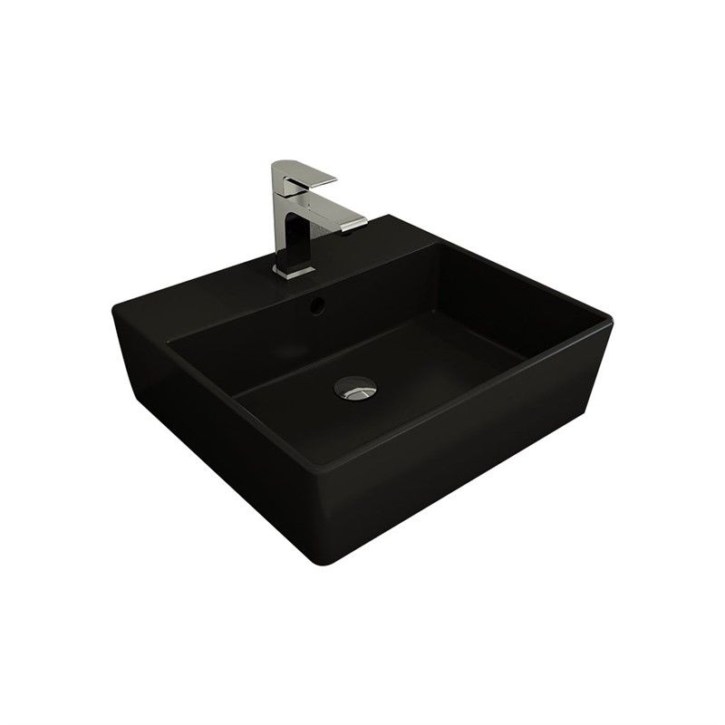 Bocchi Milano Countertop Washbasin 50cm - Matte Black #338144
