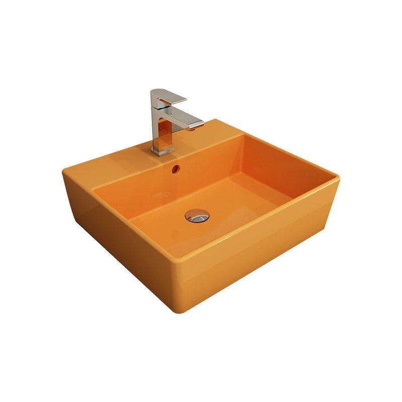Bocchi Milano Countertop Washbasin 50cm - Tangerine Color #338141