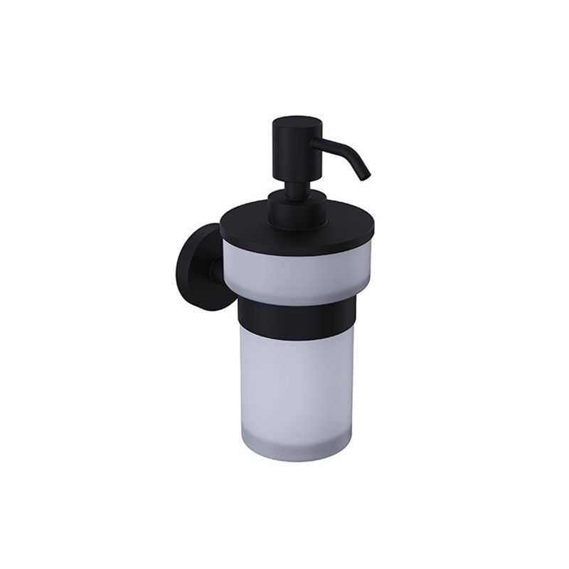Bocchi Piave Matte Black Liquid Soap Dispenser - Matte Black #337818